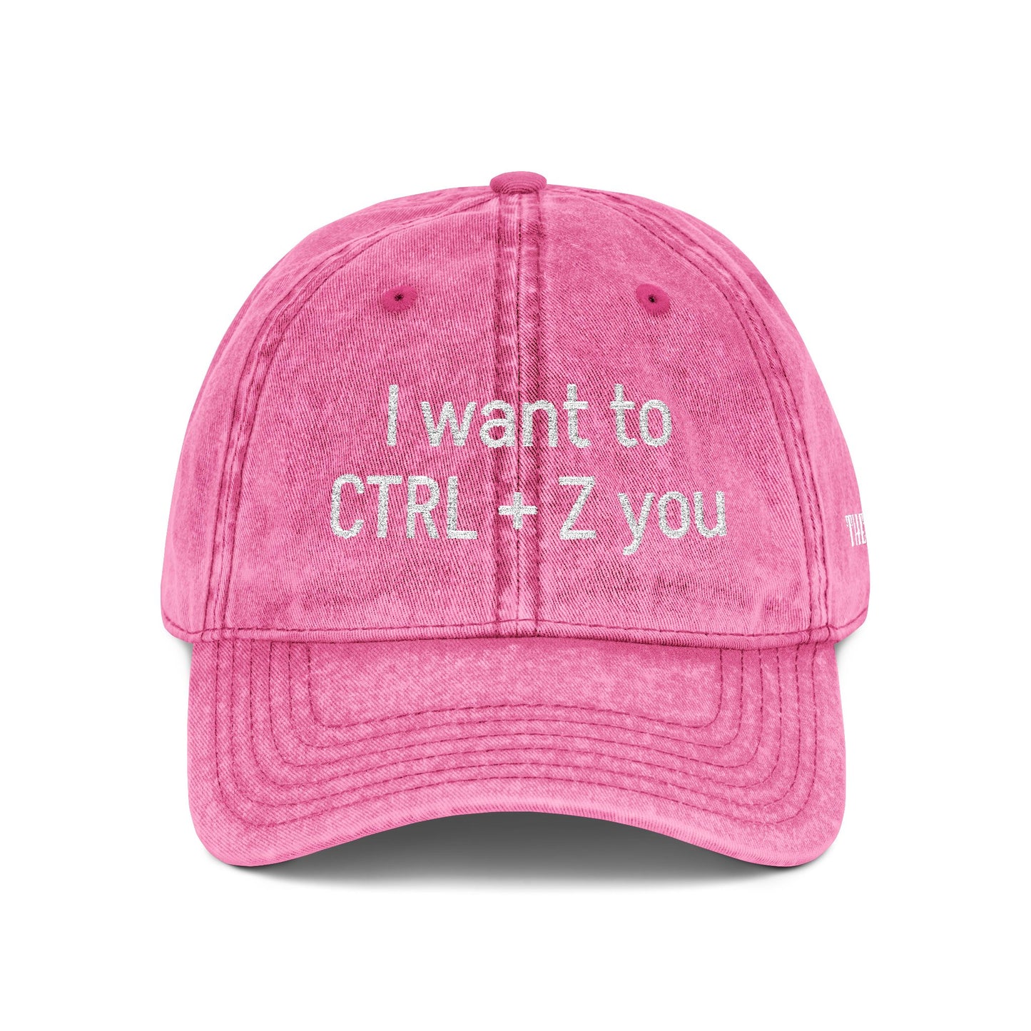 CTRL +Z -  Vintage Embroidered Baseball Cap