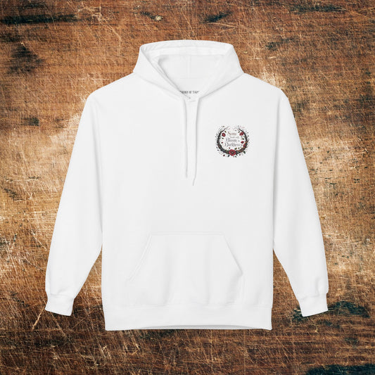 "Some Souls Only Bloom in Darkness" Floral Gothic Pullover Hoodie