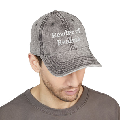 Reader of Realms Vintage Embroidered Cap
