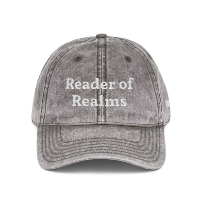 Reader of Realms Vintage Embroidered Cap