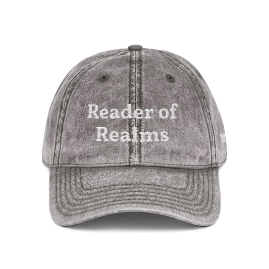 Reader of Realms Vintage Embroidered Cap