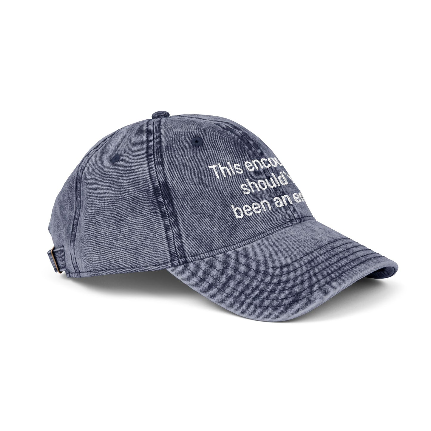 "This encounter should've been an email" Vintage Embroidered Baseball Cap