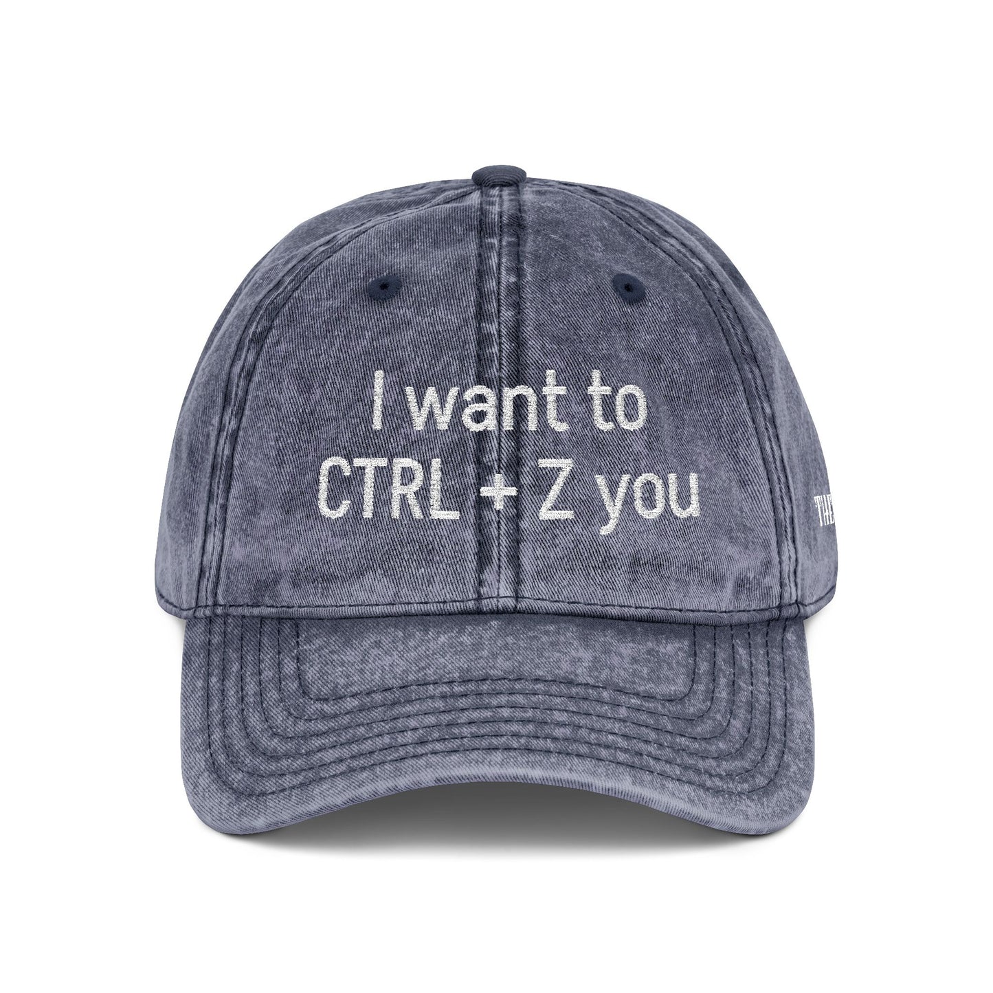CTRL +Z -  Vintage Embroidered Baseball Cap